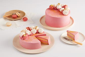 Pink Macaron Cake 7"